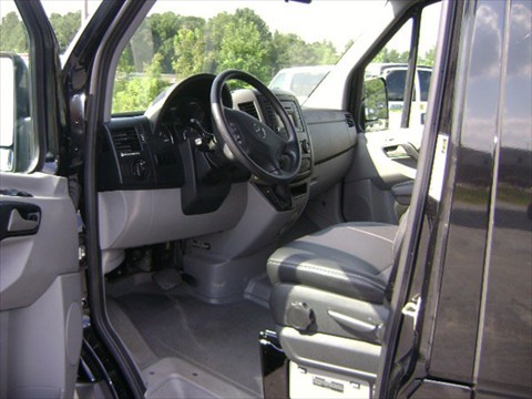 12 Passenger Mercedes Sprinter - Driver's Cabin View