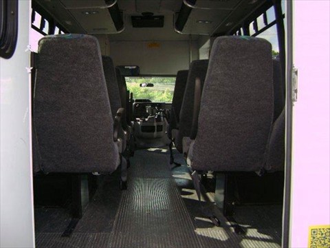 15 Passenger Comfort Bus - Seating Rear View