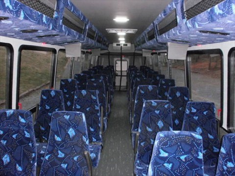 44 Passenger Bus - Seating View